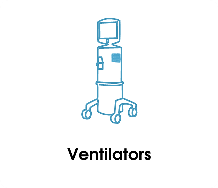 Equiptrack includes Ventilators