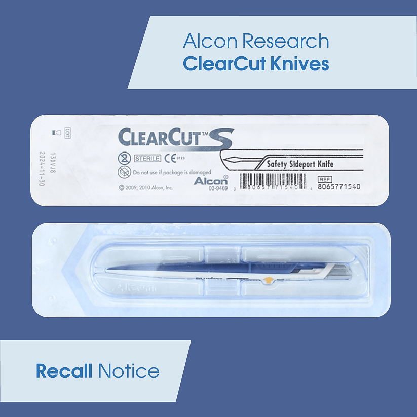 Alcon Research ClearCut Knives Recall-Dull Blades